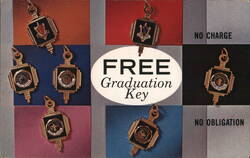 Free Graduation Key from Wise Jewelers, Mt. Vernon OH Mount Vernon, OH Advertising Postcard Postcard Postcard