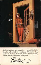 Beeline Fashions Woman Modeling Fall Outfit Postcard