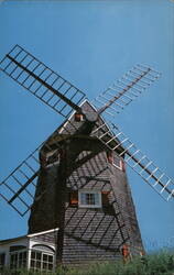 Old Mill Point Windmill, West Harwich, Cape Cod Postcard