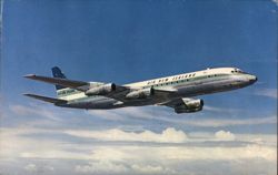 Air New Zealand DC-8 in Flight Aircraft Postcard Postcard Postcard