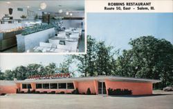 Robbins Restaurant Salem, IL Postcard Postcard Postcard