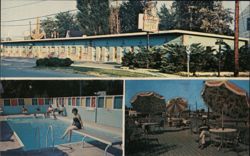 El Sombrero Motel, Niagara Falls, NY - Pool, Sundeck, and Exterior Postcard