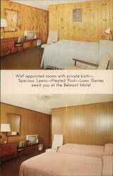 Belmont Motel, Skowhegan, ME - Well-Appointed Rooms, Heated Pool Maine Postcard Postcard Postcard