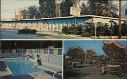 El Sombrero Motel, Niagara Falls, NY - Pool, Sundeck, and Exterior Postcard