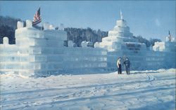 Saranac Lake Ice Palace, Winter Carnival 1958 Postcard