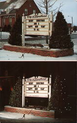 City of Lyndhurst Christmas Greetings Diversa-Sign Ohio Advertising Postcard Postcard Postcard