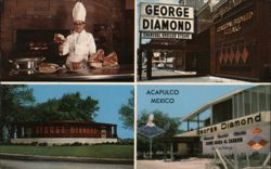 George Diamond's Steakhouses in Chicago, Antioch, and Acapulco Postcard