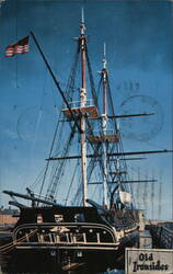 USS Constitution Old Ironsides Docked in Boston Harbor Massachusetts Postcard Postcard Postcard