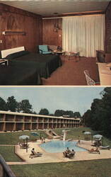 Howard Johnson's Motor Lodge, Greenville SC - Pool and Room View South Carolina Advertising Postcard Postcard Postcard