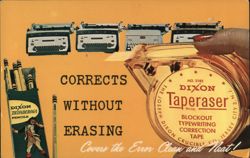 Dixon Taperaser: Correct Typing Errors Without Erasing Postcard