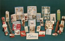 Gibson Christmas Cards and Gift Wrap Selection Postcard