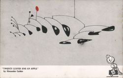 Twenty Leaves and an Apple Mobile by Alexander Calder, Cincinnati Postcard