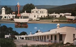 Fort Lewis Motor Court, Salem VA - Restaurant, Motel, Covered Wagon Postcard