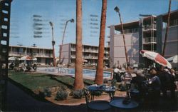 Sahara Motor Hotel Patio with Pool, Phoenix, Arizona Norton Louis Avery Postcard Postcard Postcard