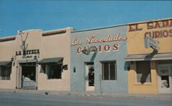 Trio of Curio Shops on Route 66 Postcard