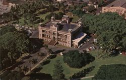 Iolani Palace, Honolulu, Hawaii - Aerial View Postcard Postcard Postcard