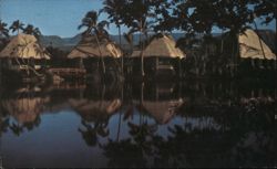 Punalu'u Black Sand Beach Restaurant, Big Island, Hawaii Hilo, HI Postcard Postcard Postcard