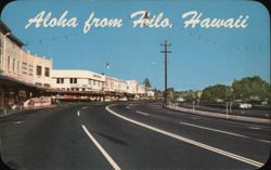 Kamehameha Avenue, Hilo, Hawaii Postcard