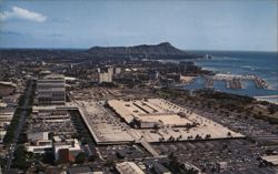 Aerial View of Ala Moana Shopping Center and Diamond Head, Waikiki Honolulu, HI Postcard Postcard Postcard