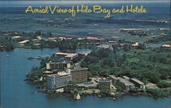 Aerial View of Hilo Bay and Hotels, Hilo, Hawaii Postcard Postcard Postcard