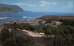 Hanalei Plantation, Kauai: Aerial View of South Pacific Filming Site Hawaii Postcard Postcard Postcard