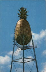 Dole's Giant Pineapple Water Tower, Honolulu Postcard