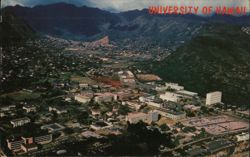 University of Hawaii Manoa Campus Aerial View Universities Postcard Postcard Postcard