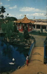 Oriental Garden at Honolulu Airport Postcard