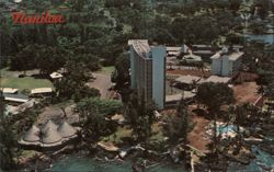 Naniloa Hotel, Hilo, Hawaii - Aerial View Postcard Postcard Postcard