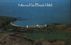 Aerial View of Mauna Kea Beach Hotel Waimea, HI Postcard Postcard Postcard