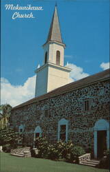 Mokuaikaua Church, Kailua, Kona, Hawaii Postcard