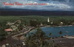 Aerial View of Kailua Kona, Island of Hawaii Postcard