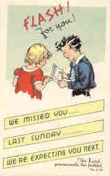 Sunday School Religious Postcard Postcard