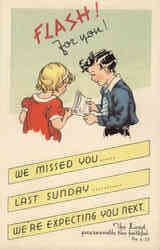 Sunday School Religious Postcard Postcard