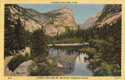 Yosemite National Park Mirror Lake And Mt. Watkins Yosemite Valley, CA Postcard Postcard