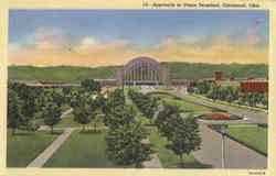 Approach to Union Terminal Cincinnati, OH Postcard Postcard