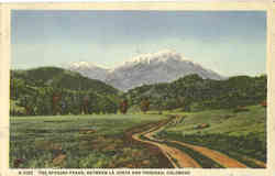 The Spanish Peaks La Junta & Trinidad, CO Postcard Postcard