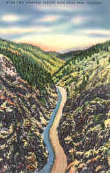 Big Thomson Canyon Near Estes Park Colorado Postcard Postcard