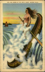 The Legend Of The White Canoe Native Americana Postcard Postcard