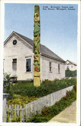 Kicketti Totem and Sun House Postcard