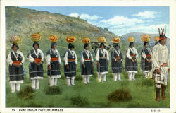 Zuni Indian Pttery Makers Postcard