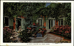 Courtyard Of The Little Theatre, Le Petit Theatre Du Vieue Carre New Orleans, LA Postcard Postcard