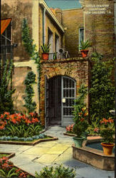 Little Theatre Courtyard New Orleans, LA Postcard Postcard