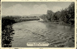 Wallkill River And Bridge Gardiner, NY Postcard Postcard