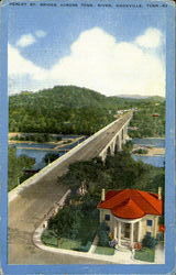 Henley St, Bridge Across Tenn.River Knoxville, TN Postcard Postcard