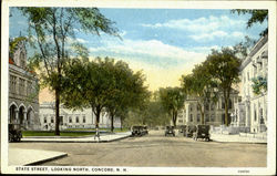 State Street Concord, Looking North Postcard