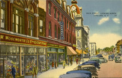 Main Street, Looking North Concord, NH Postcard Postcard