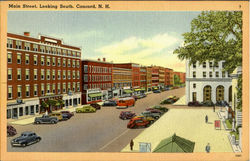 Main Street, Looking South Postcard