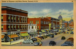 Corner of Pleasant and Main Street Postcard