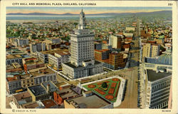 City Hall And Memorial Plaza Oakland, CA Postcard Postcard